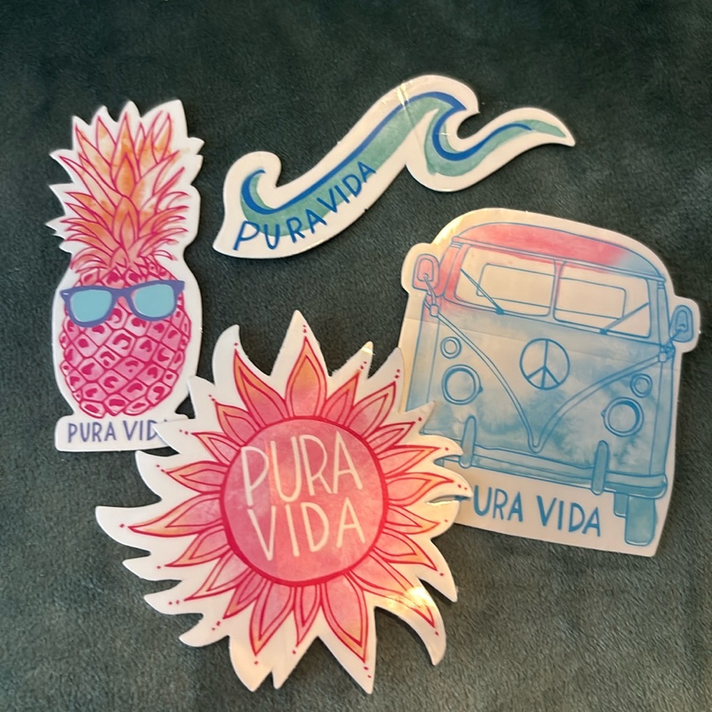 Pura vida Sticker Set
